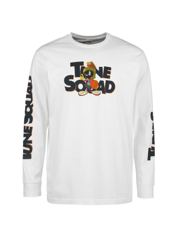 Mister Tee Longsleeve Space Jam Tune Squad Taz Pose in weiß / schwarz