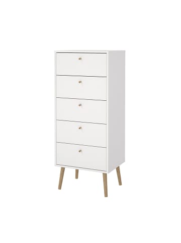 ebuy24 Kommode Bodo Weiß 51 x 40 cm