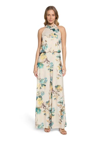 Vera Mont Jumpsuit mit Blumenprint in Cream/Mint