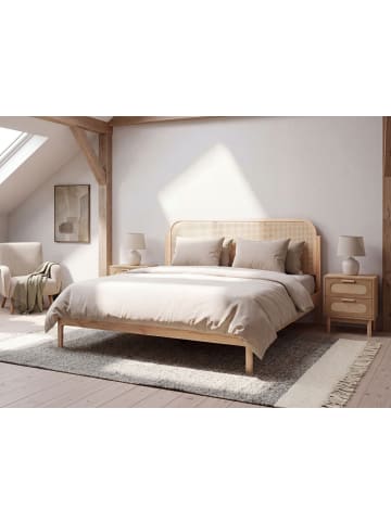 Beliani Doppelbett ARCHAIL in Braun - (W) 167 x (H) 99 x (L) 209 cm