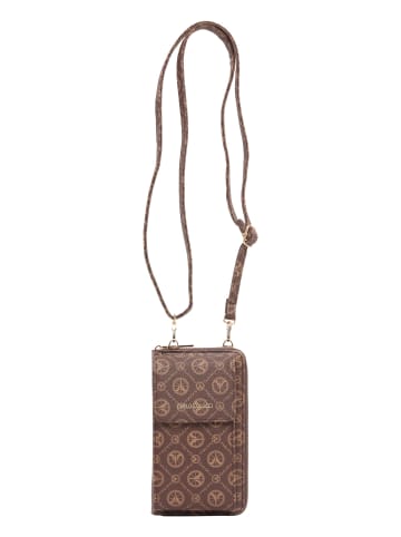 Carlo Colucci Handy-Geldbörse DeLaCruz in Braun