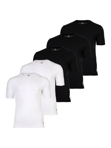 FC Barcelona T-Shirt 5er Pack in Schwarz/Weiß