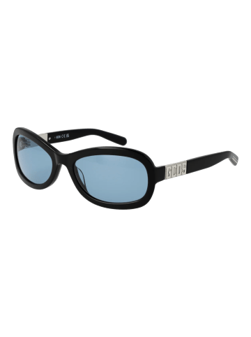 GCDS Unisex Sonnenbrille Oval Schwarz