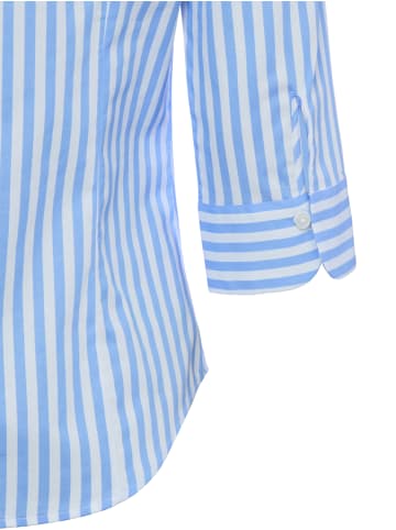 Franco Callegari Bluse in hellblau weiß