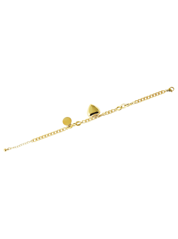 Adeliás Damen Anhänger – Herzanhänger aus Edelstahl in gold