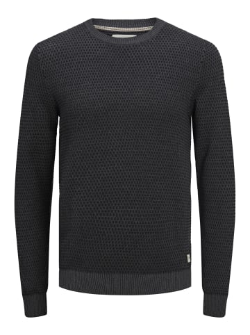 Jack & Jones Strickpullover in Dark Grey Melange