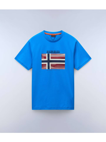 Napapijri T-Shirt "S-Lari Ss" in Blau