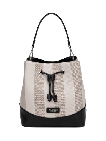 DIANA Handtasche in BLACK AND GREY
