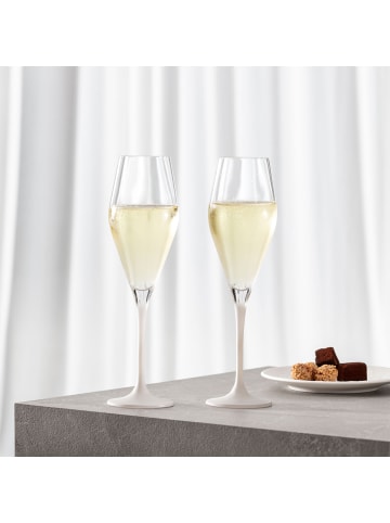 Villeroy & Boch Champagnerglas, Set 4tlg. Manufacture Rock blanc in weiß