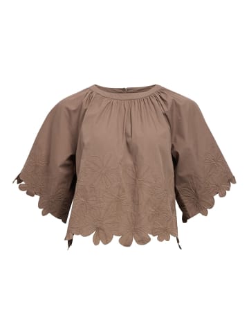 Object Crop Top in Morel