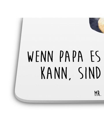 Mr. & Mrs. Panda Bierdeckel Wenn Papa es nicht reparieren kann, ... in Weiß