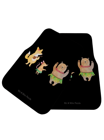 Mr. & Mrs. Panda Auto Teppich Waldtiere Aloha ohne Spruch in Schwarz