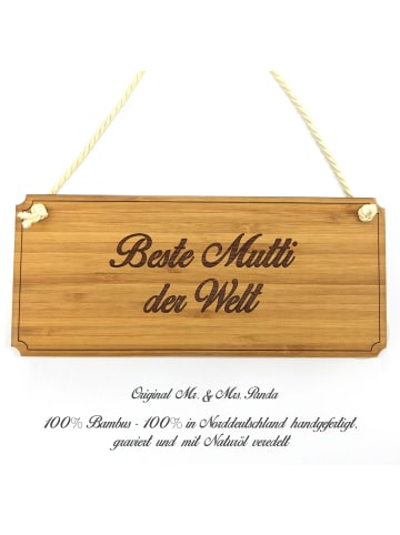 Mr. & Mrs. Panda Schild Mutti mit Spruch in Keine Angabe