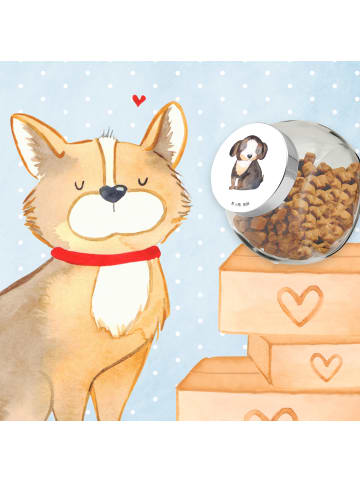 Mr. & Mrs. Panda Bonbonglas Hund Entspannen ohne Spruch in Weiß