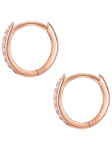 Glanzstücke München Creolen aus Sterling Silber mit Zirkonia in roségold
