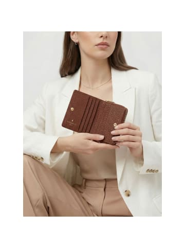 Lazarotti Bologna Leather Medium Zip-Around Geldbörse Leder 10 cm in brown