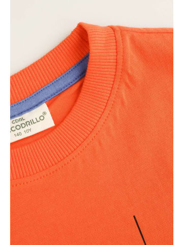 Coccodrillo T-Shirt mit kurzem Ärmel in orange