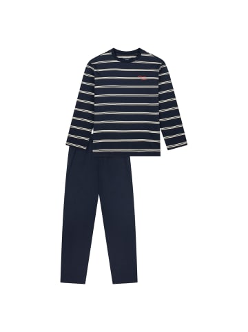 Schiesser Pyjama in Dunkelblau