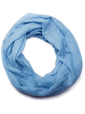 styleBREAKER Seidiger unifarbener Loop in Blau