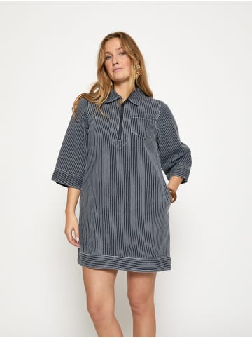 minus Dress in Dark Denim Stripe