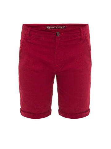 Cipo & Baxx Shorts in BURGUNDY