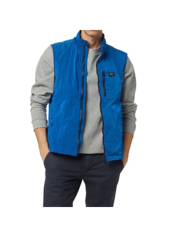 Paul & Shark Blau Nylon ärmellos Jacke