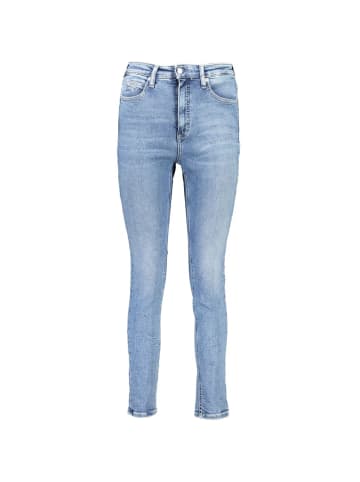 Calvin Klein Hellblaue Baumwoll-Skinny-Jeans