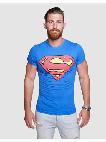Course T-Shirt Superman in blau