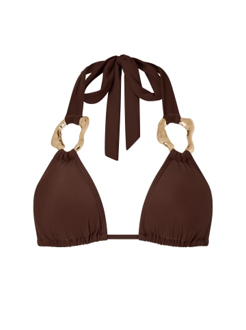 Moda Minx Bikinioberteil Irregular Hoop in Brown