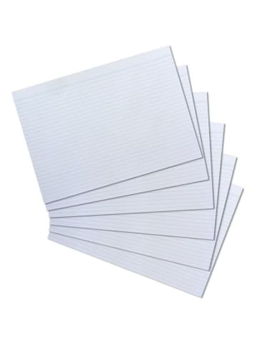Herlitz Karteikarten A4 liniert weiß Packung mit 100 Stück