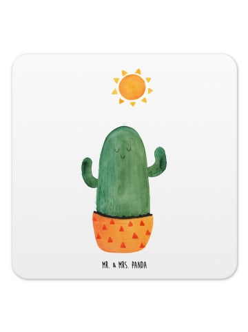 Mr. & Mrs. Panda Untersetzer Kaktus Sonne ohne Spruch in Weiß