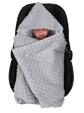 TupTam Baby Einschlagdecke für Autositz 2er SET in weiß