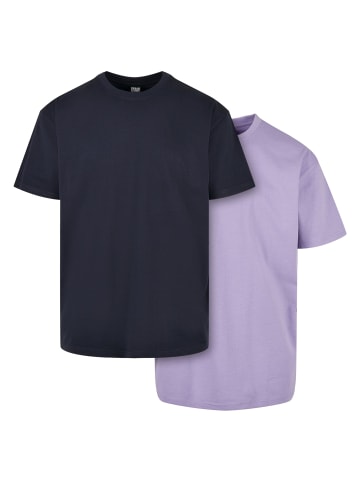 Urban Classics Urban Classics T-Shirts in midnightnavy+lavender