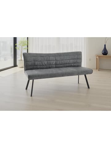 byLiving Bank ROBBIE in anthrazit - B 161, H 90, T 63 cm