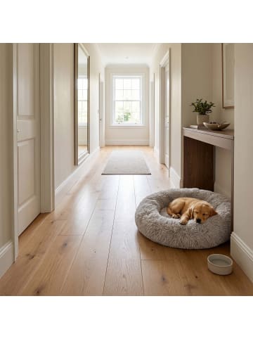 relaxdays Hundebett in Grau - Ø 60 cm