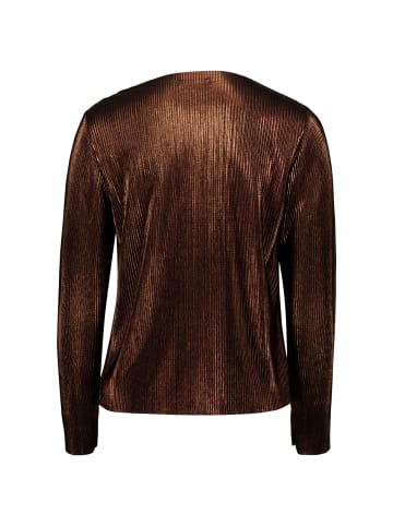 Zero  Plissee-Shirt strukturiert in BrownBrown