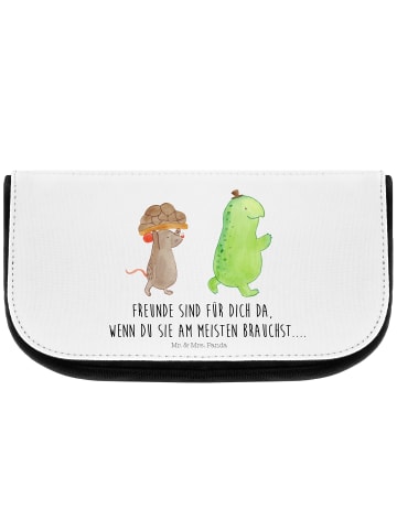 Mr. & Mrs. Panda Organizer Tasche Schildkröte Maus mit Spruch in Weiß