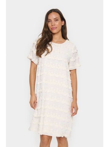 SAINT TROPEZ Kleid JohanetteSZ Lockere Passform in Ice