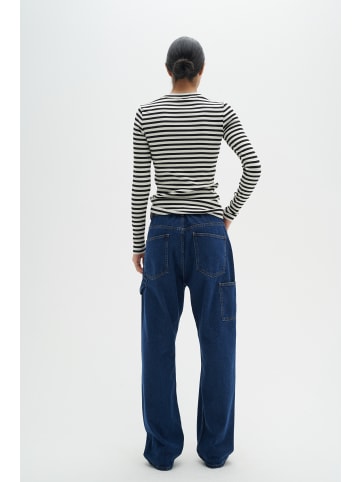 InWear Langarm-Shirt DagnaIW Slim fit in Black / Whisper White