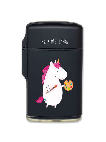 Mr. & Mrs. Panda Feuerzeug Einhorn Künstler ohne Spruch in Schwarz