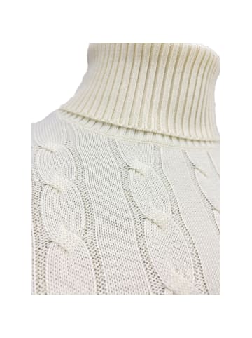 Gant COTTON CABLE TURTLE NECK in Cream