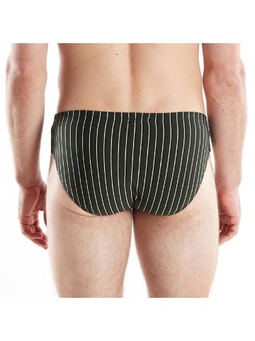 CECEBA Baumwolle, Single-Jersey Bio Slip 3er-Pack in grün/schwarz