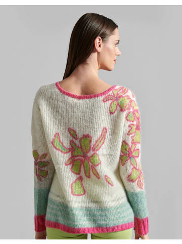 Eve in Paradise Pullover Brigitte in Flower Cream-Jade-Lipstick