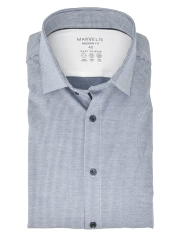 MARVELIS Modern Fit Easy To Wear Hemd in Dunkelblau