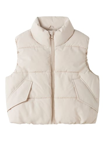 name it Luftiges gesteppter Otw Gilet mit Kapuze und Taschen in Sand