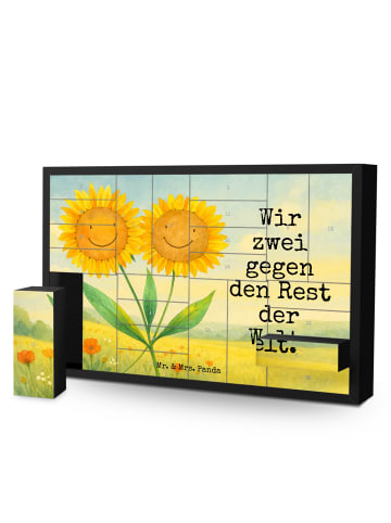 Mr. & Mrs. Panda Befüllbarer Adventskalender Blume Sonnenblume D... in Weiß