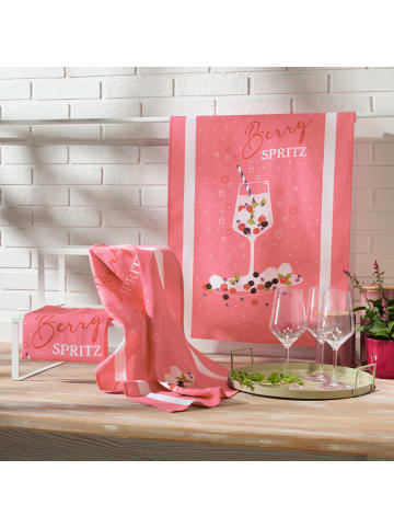 Erwin Müller Baumwolle Geschirrtuch 3er-Pack in pink