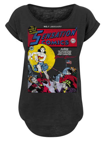 F4NT4STIC Long Cut T-Shirt Wonder Woman Sensation Comics in schwarz