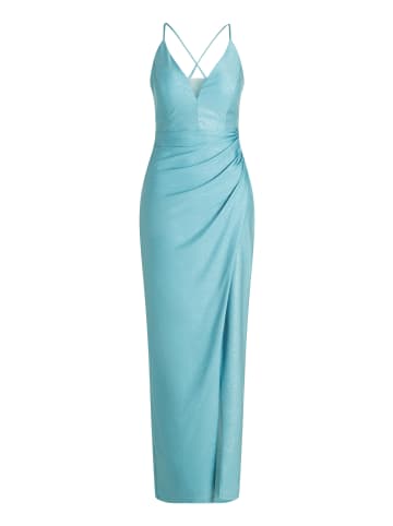 Vera Mont Abendkleid im Glitzer-Look in Mint/Silver