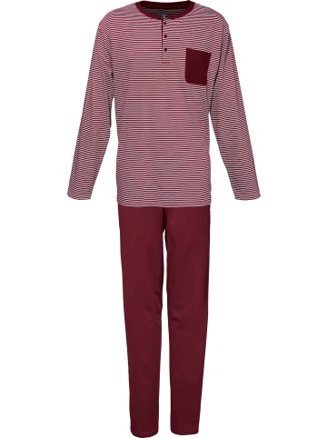 Erwin Müller Single-Jersey Schlafanzug in rubin